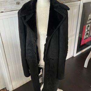 Black Sherpa lined coat